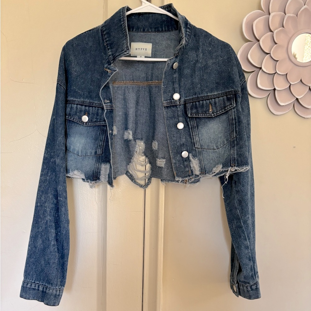 Cropped Jean Jacket NWOT